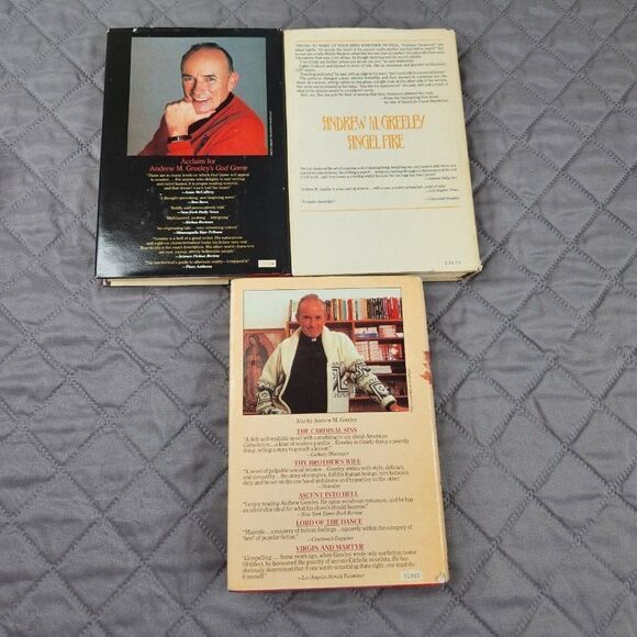 Vintage 1980s Lot 3 ANDREW M GREELEY Books HC DC Book Club Ed - Picture 2 of 6